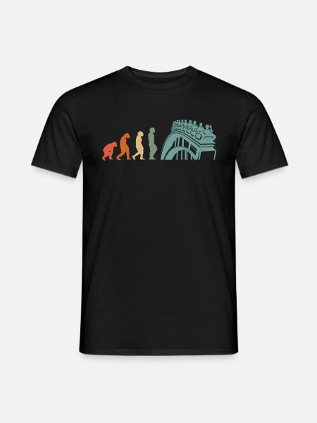 Amusement Park, Fair, Fairground, Funfair - Men's T-Shirt - black