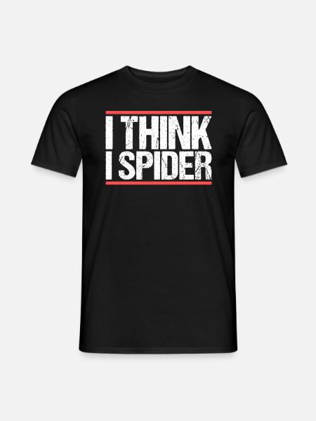 I think i spider. Denglish - Men's T-Shirt - black