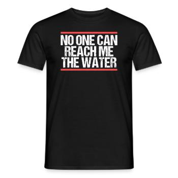 Personne ne peut m’atteindre l’eau Denglisch - T-shirt homme - noir - Devant - AI Model Male 178 light (178cm)