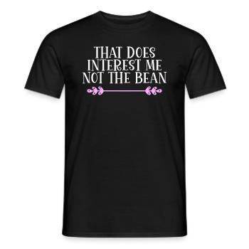 That does interest me not the bean Denglisch - Männer T-Shirt - Schwarz - Vorne - AI Model Male 178 light (178cm)