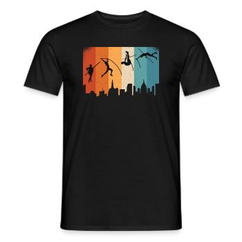 Stabhochspringer Leichtathleten Sportler Stab - Männer T-Shirt - Schwarz - Vorne - AI Model Male 178 light (178cm)