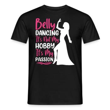 Dance Quotes Funny Dancer Raqs sharqi Swing - Men's T-Shirt - black - Front - AI Model Male 178 light (178cm)