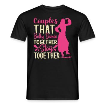 Dance Quotes Funny Dancer Raqs sharqi Swing - Men's T-Shirt - black - Front - AI Model Male 178 light (178cm)