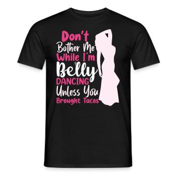 Dance Quotes Funny Dancer Raqs sharqi Swing - Men's T-Shirt - black - Front - AI Model Male 178 light (178cm)
