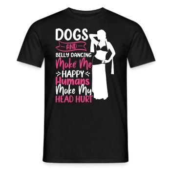 Citations de danse drôles Danseur drôle Raqs sharqi Swing - T-shirt homme - noir - Devant - AI Model Male 178 light (178cm)