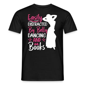 Dance Quotes Funny Dancer Raqs sharqi Swing - Men's T-Shirt - black - Front - AI Model Male 178 light (178cm)