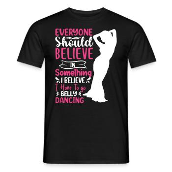 Citations de danse drôle Danseur drôle Raqs sharqi Swing - T-shirt homme - noir - Devant - AI Model Male 178 light (178cm)