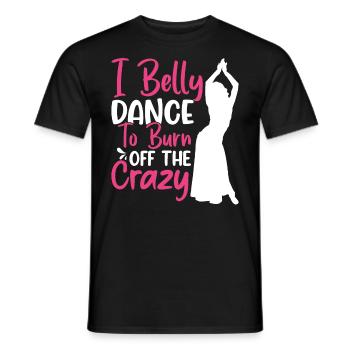 Funny Belly Dancer Belly Dancing Quotes Hop Dancer - Men's T-Shirt - black - Front - AI Model Male 178 light (178cm)