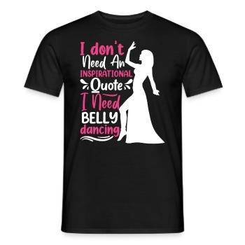 Citations de danse drôles Danseur drôle Raqs sharqi Swing - T-shirt homme - noir - Devant - AI Model Male 178 light (178cm)