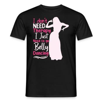 Belly Dancing Quotes Hop Dancer Funny Belly Dancer - Men's T-Shirt - black - Front - AI Model Male 178 light (178cm)