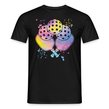 Wiffleball Club Pickleball Team - Men's T-Shirt - black - Front - AI Model Male 178 light (178cm)
