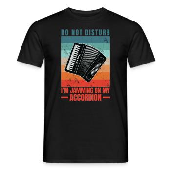 Accordéoniste Accordéon Musicien Dictons - T-shirt homme - noir - Devant - AI Model Male 178 light (178cm)