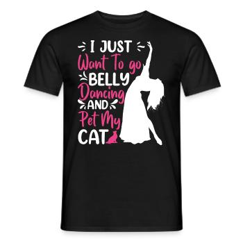 Funny Dance Quotes Funny Dancer Raqs sharqi Swing - Men's T-Shirt - black - Front - AI Model Male 178 light (178cm)