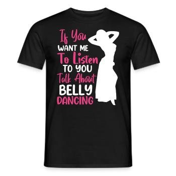Citations de danse drôles Danseur drôle Raqs sharqi Swing - T-shirt homme - noir - Devant - AI Model Male 178 light (178cm)