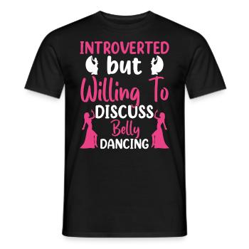 Citations de danse drôles Danseur drôle Raqs sharqi Swing - T-shirt homme - noir - Devant - AI Model Male 178 light (178cm)