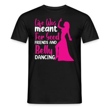 Citations de danse drôles Danseur drôle Raqs sharqi Swing - T-shirt homme - noir - Devant - AI Model Male 178 light (178cm)
