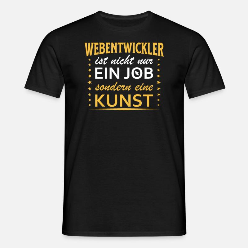 Webentwickler Fullstack-Softwareentwickler - Männer T-Shirt - Schwarz