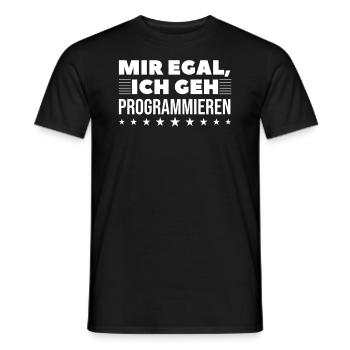Webentwickler Programmierer Backend-Entwickler - Männer T-Shirt - Schwarz - Vorne - AI Model Male 178 light (178cm)