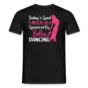 Funny Belly Dancer, Belly Dancing Quotes Dancer - Men's T-Shirt - black - Front - AI Model Male 178 light (178cm)