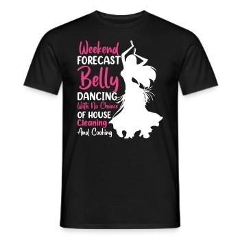 Funny Belly Dancer, Women Dancer Belly Dancing - Männer T-Shirt - Schwarz - Vorne - AI Model Male 178 light (178cm)