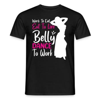 Citations de danse drôles Danseur drôle Raqs sharqi Swing - T-shirt homme - noir - Devant - AI Model Male 178 light (178cm)