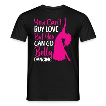 Funny Belly Dancer, Belly Dancing Quotes Dancer - Men's T-Shirt - black - Front - AI Model Male 178 light (178cm)