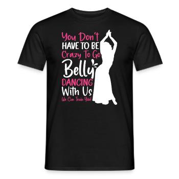Funny Dance Quotes Funny Dancer Raqs sharqi Swing - Men's T-Shirt - black - Front - AI Model Male 178 light (178cm)