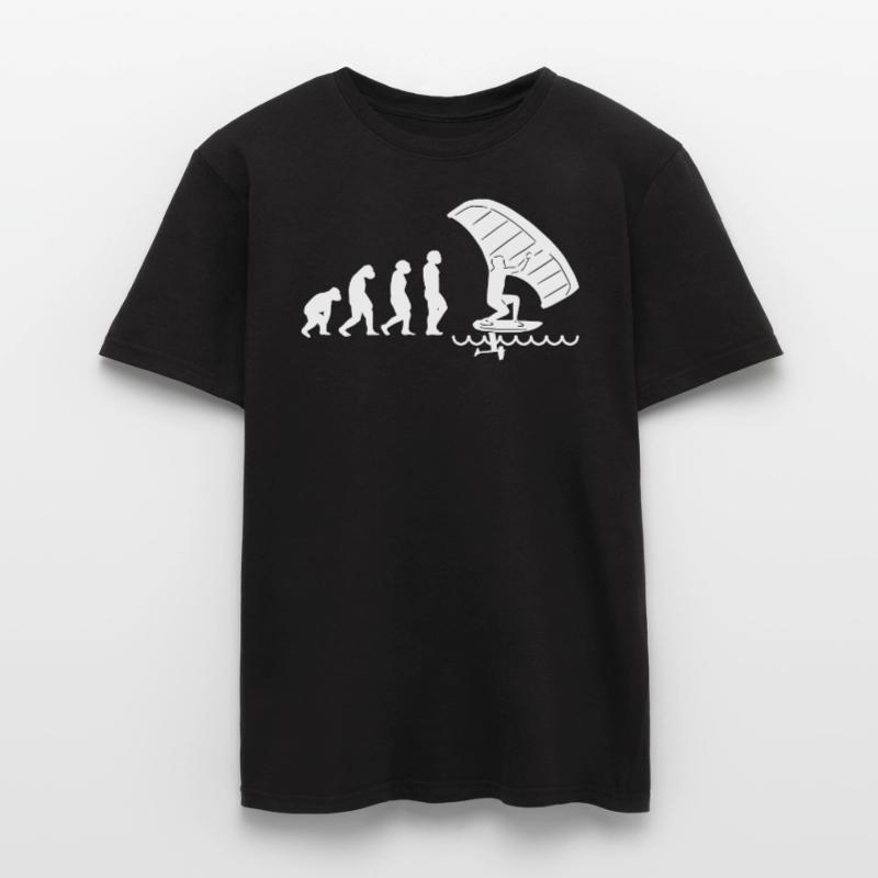 Wingfoil Surfer Wingfoiling Hydrofoil Evolution Men’s T-shirt