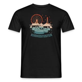 Kirmestester Jahrmarkt Volksfest Rummelplatz - Männer T-Shirt - Schwarz - Vorne - AI Model Male 178 light (178cm)