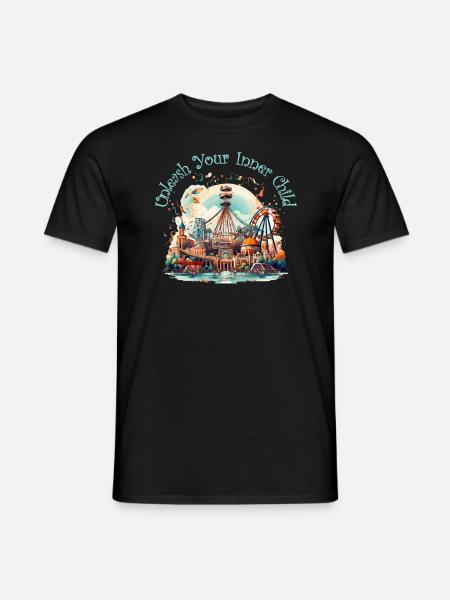 Freizeitpark Jahrmarkt Rummelplatz Dorffest - Männer T-Shirt - Schwarz