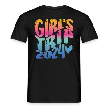 Week-end Filles Femmes Voyage Filles 2024 - T-shirt homme - noir - Devant - AI Model Male 178 light (178cm)