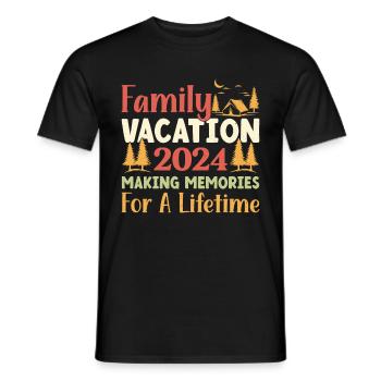 Sommer Familienurlaub Der Erinnerungen Weckt - Männer T-Shirt - Schwarz - Vorne - AI Model Male 178 light (178cm)