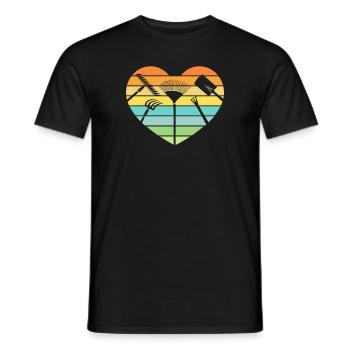 Jardinier, Agriculteur, Paysagiste - T-shirt homme - noir - Devant - AI Model Male 178 light (178cm)