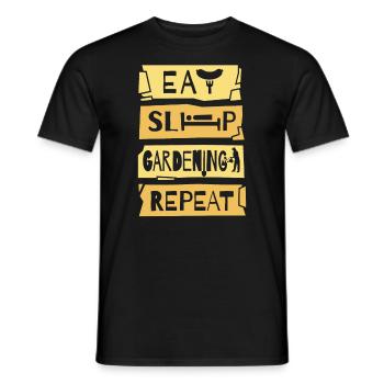 Gardener Farmer Landscape Gardener - Men's T-Shirt - black - Front - AI Model Male 178 light (178cm)