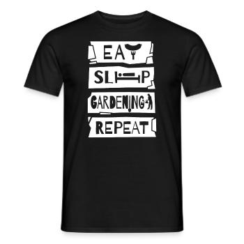 Gardener, Farmer, Landscape Gardener - Men's T-Shirt - black - Front - AI Model Male 178 light (178cm)