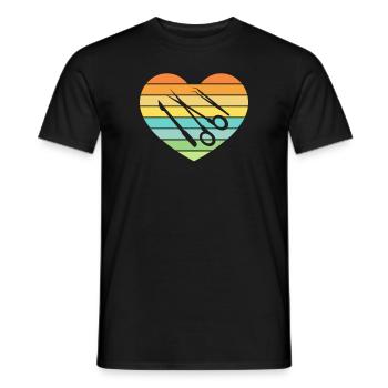 Chirurgisch-technischer Assistent Chirurg - Männer T-Shirt - Schwarz - Vorne - AI Model Male 178 light (178cm)
