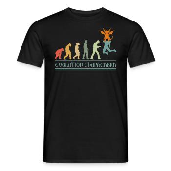 Cryptozoologist Chupacabra Creatures Vintage - Men's T-Shirt - black - Front - AI Model Male 178 light (178cm)