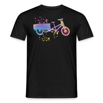 Heavy Duty Bike Cargo Bike Cargo Bike Cargo Bike - Men's T-Shirt - black - Front - AI Model Male 178 light (178cm)