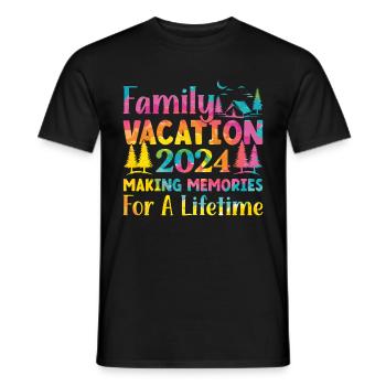 Sommer Familienurlaub Der Erinnerungen Weckt - Männer T-Shirt - Schwarz - Vorne - AI Model Male 178 light (178cm)