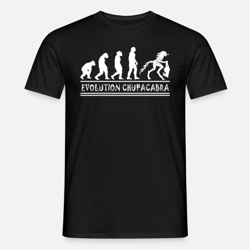 Cryptozoologistes Chupacabra Créatures Évolution - T-shirt homme - noir
