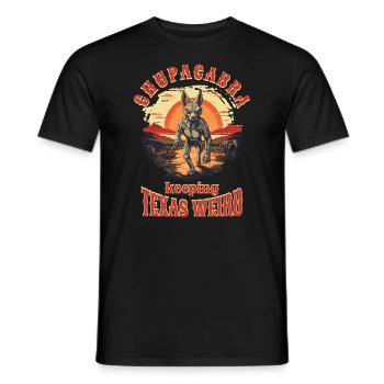 Cryptozoologists Chupacabra Creatures Funny - Men's T-Shirt - black - Front - AI Model Male 178 light (178cm)