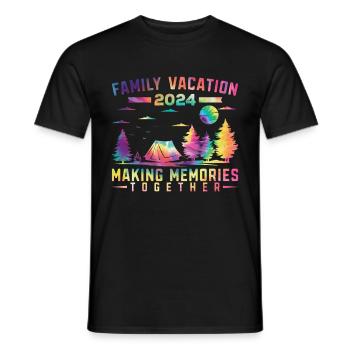 Sommer Familienurlaub Der Erinnerungen Weckt - Männer T-Shirt - Schwarz - Vorne - AI Model Male 178 light (178cm)