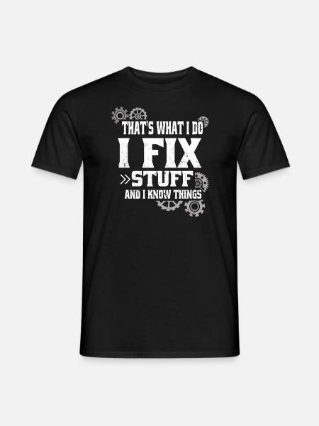 Craftsman Technician Electrician Mechanic - Men's T-Shirt - black