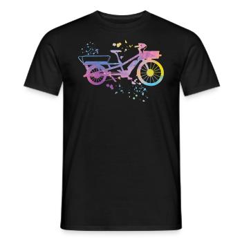 Heavy Duty Bike Cargo Bike Cargo Bike Cargo Bike - Men's T-Shirt - black - Front - AI Model Male 178 light (178cm)