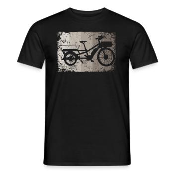 Lastenfahrrad Lastenrad Cargo Bike Cargobike - Men's T-Shirt - black - Front - AI Model Male 178 light (178cm)