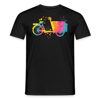 Heavy Duty Bike Cargo Bike Cargo Bike Cargo Bike - Men's T-Shirt - black - Front - AI Model Male 178 light (178cm)