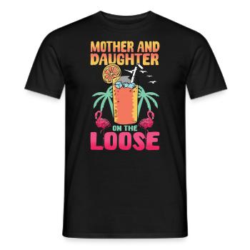 Mère fille mère fille voyage 2024 - T-shirt homme - noir - Devant - AI Model Male 178 light (178cm)