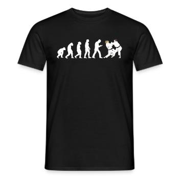 Judoka Taekwondo Karate Aikido Ju-Jutsu Evolution - Männer T-Shirt - Schwarz - Vorne - AI Model Male 178 light (178cm)