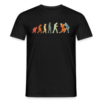 Judoka Taekwondo Karaté Aïkido Ju-Jutsu Evolution - T-shirt homme - noir - Devant - AI Model Male 178 light (178cm)