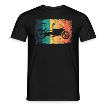 Lastenfahrrad Lastenrad Cargo Bike Cargobike - Men's T-Shirt - black - Front - AI Model Male 178 light (178cm)
